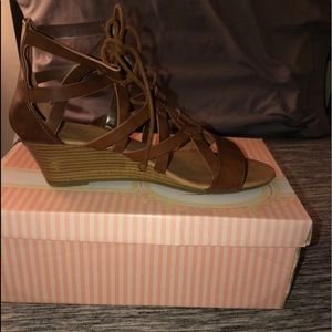 Brown Wedge Sandals